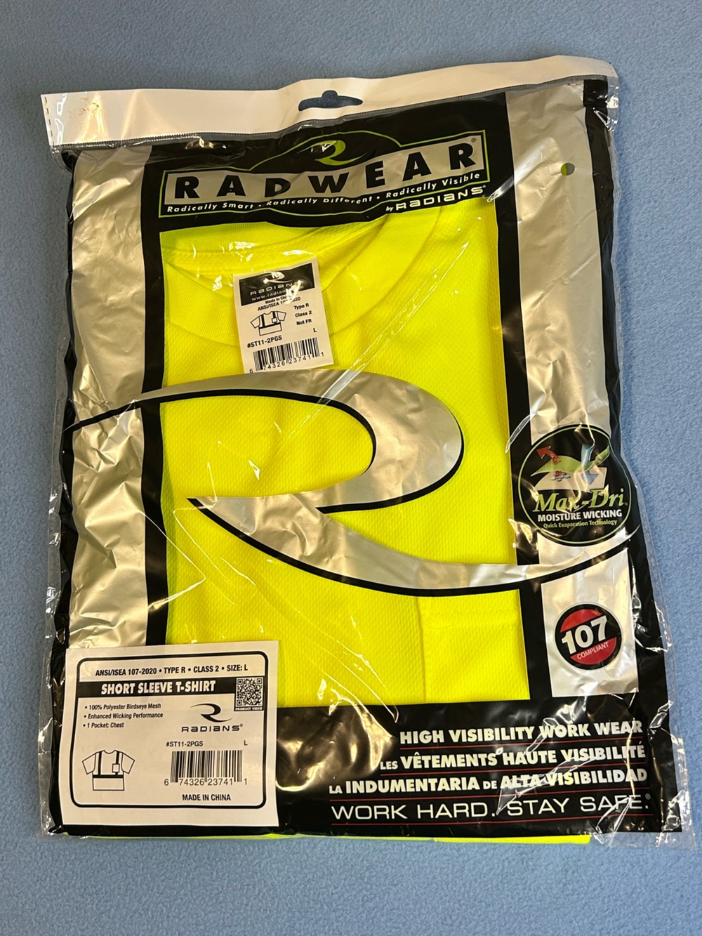 Radwear by Radians High-Visibility Neon Yellow Short Sleeve Shirt